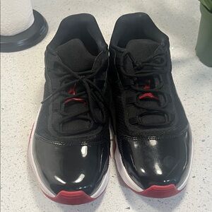 Jordan Black and Red Sneakers